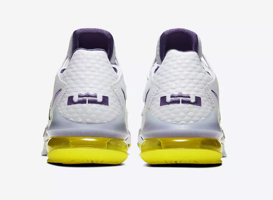 Nike LeBron 17 Low Lakers Home CD5007-102 Tarehe ya Kutolewa Bei