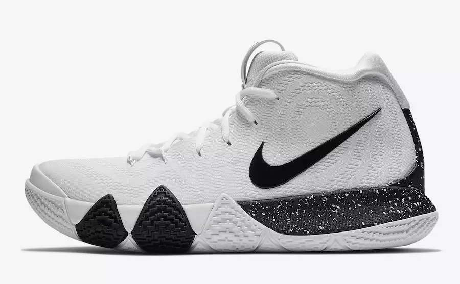 Nike Kyrie 4 Team Bank Branco Preto AV2296-100 Data de lançamento