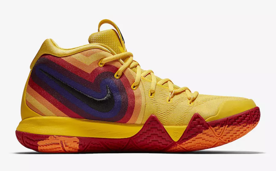 Nike Kyrie 4 Сары көп түсті 943807-700 Шығарылған күні