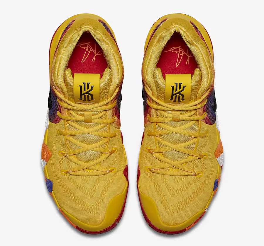 Nike Kyrie 4 Yellow Multicolor 943807-700 Թողարկման ամսաթիվ