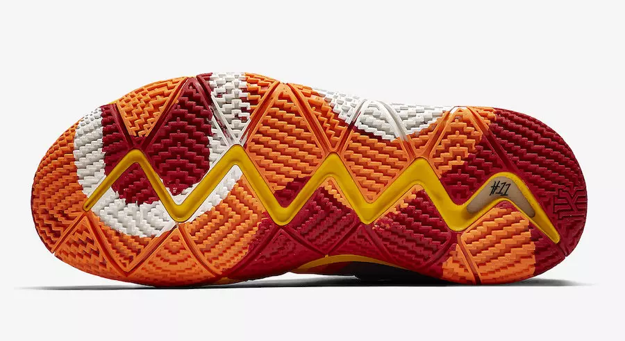 Nike Kyrie 4 Сары көп түсті 943807-700 Шығарылған күні