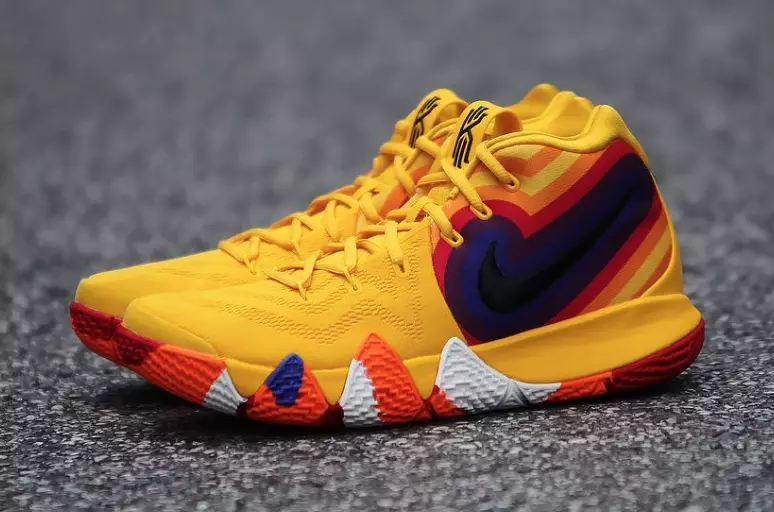 Nike Kyrie 4 Starburst Yellow Orange Purple Red