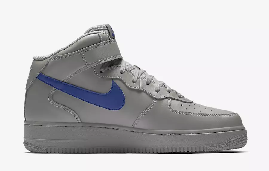 Nike Air Force 1 Mid Dust Grey Blau Reial