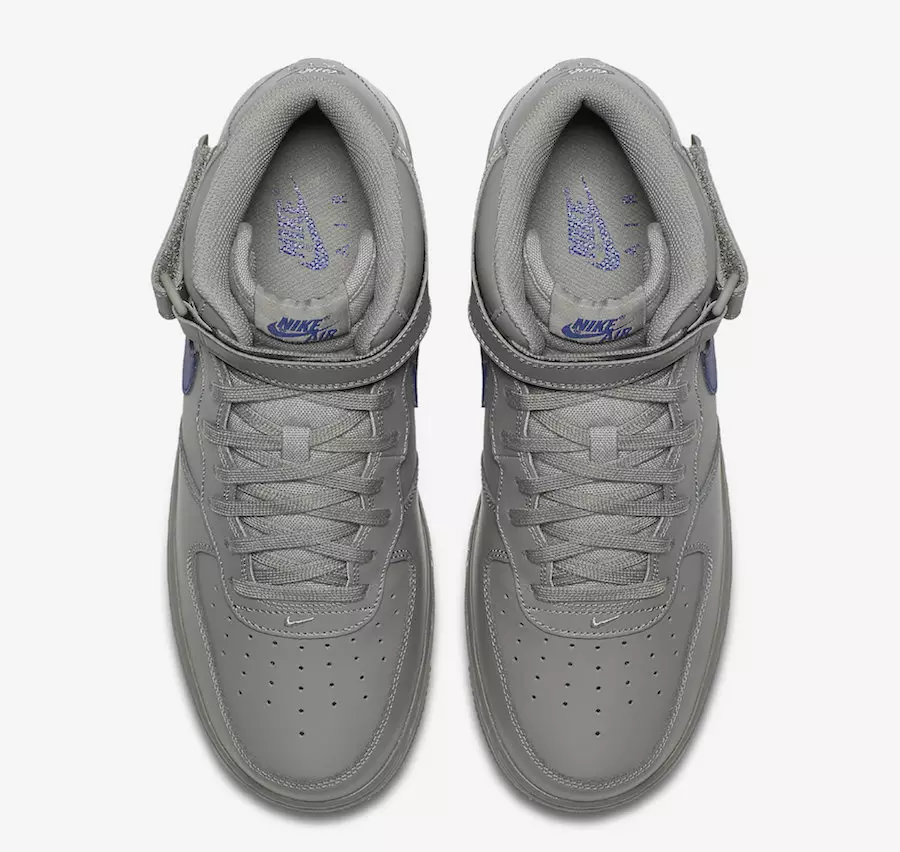 Nike Air Force 1 Mid Dust Gris Bleu Royal