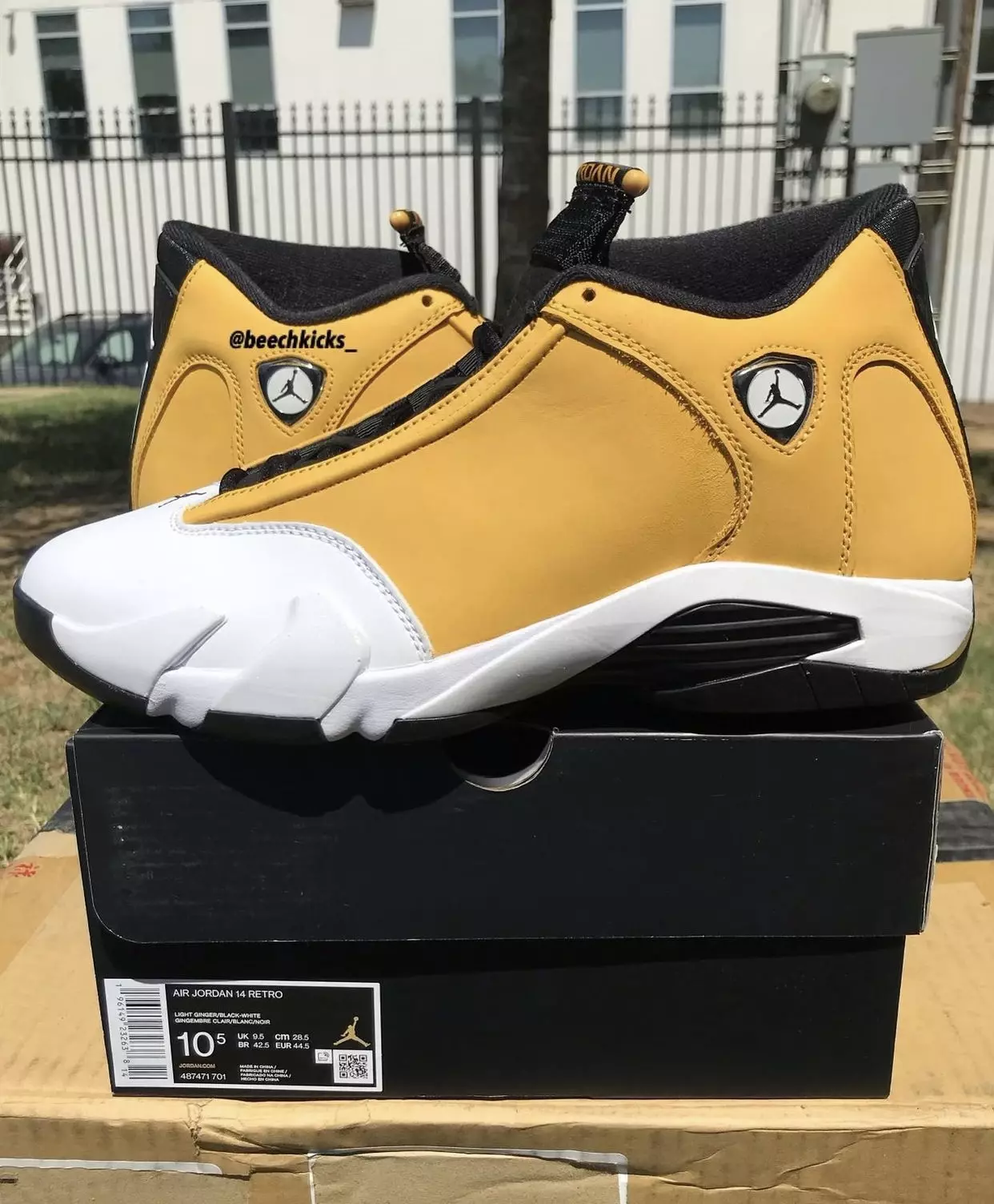 Ngày phát hành Air Jordan 14 Light Ginger 487471-701