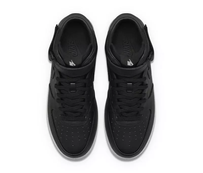 Чорні кросівки NikeLab Air Force 1 Mid CMFT 2016 Black