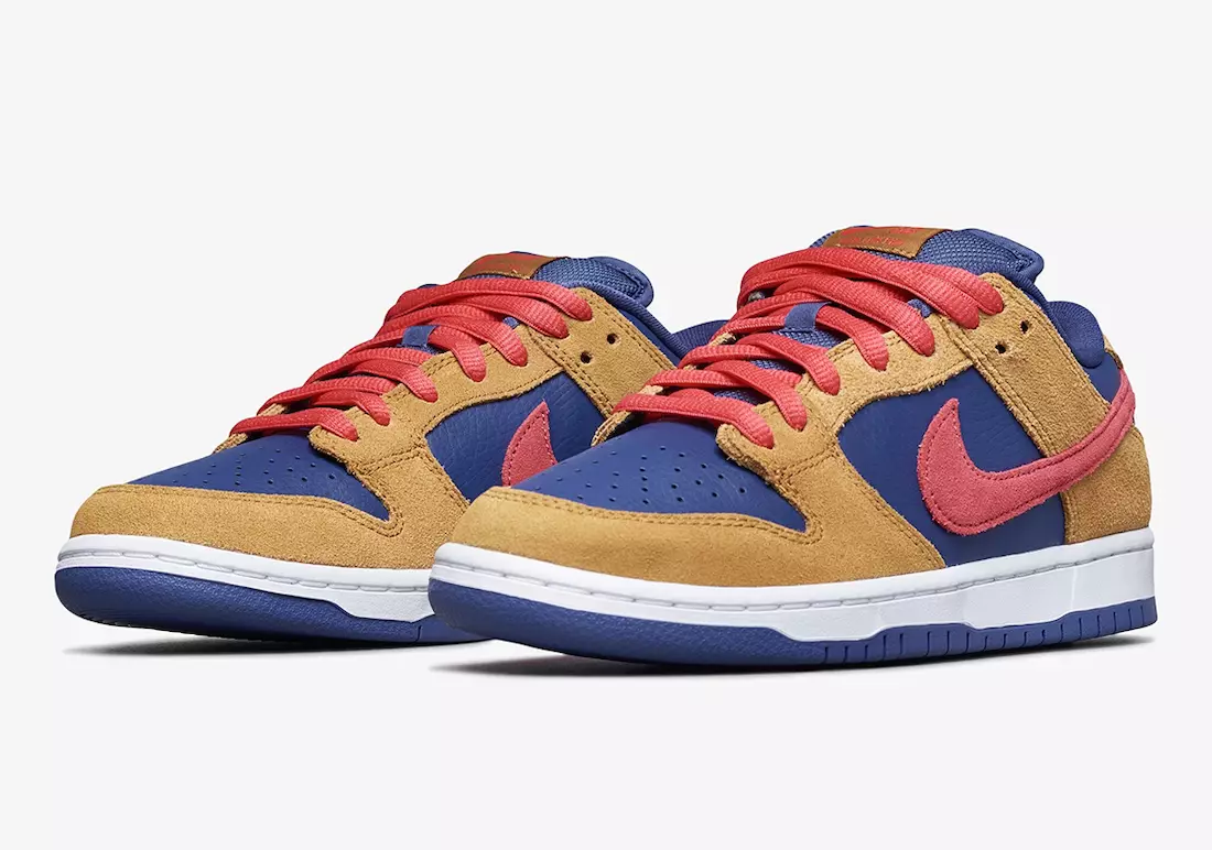 Nike SB Dunk Low Wheat Light Fusion Kırmızı Koyu Mor BQ6817-700 Çıkış Tarihi