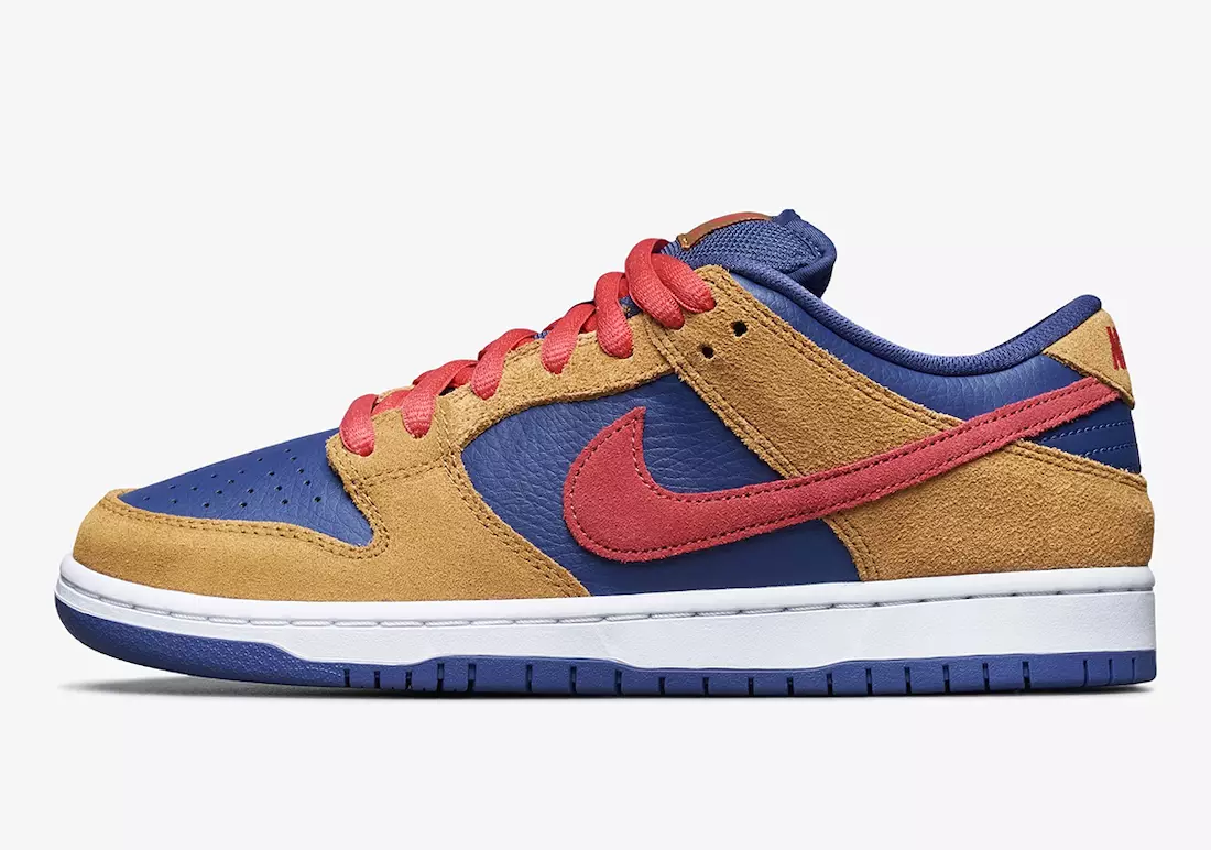 Nike SB Dunk Low Wheat Light Fusion Raudona Tamsiai Violetinė BQ6817-700 Išleidimo data