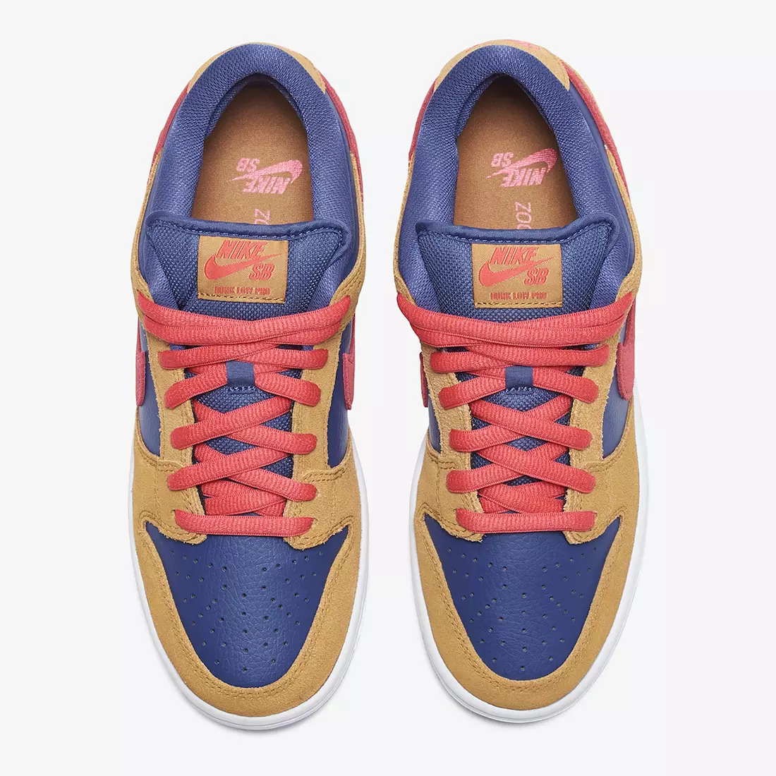 نايكي SB Dunk Low Wheat Light Fusion أحمر أرجواني داكن BQ6817-700 تاريخ الإصدار