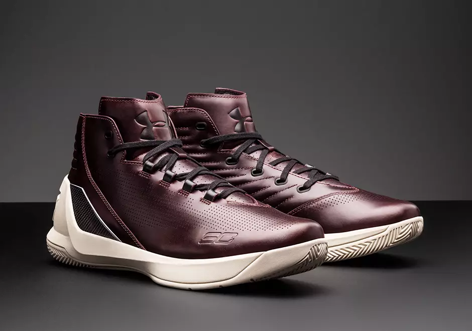 UA Curry 3 Lux Oxblood kůže Jižní Karolína