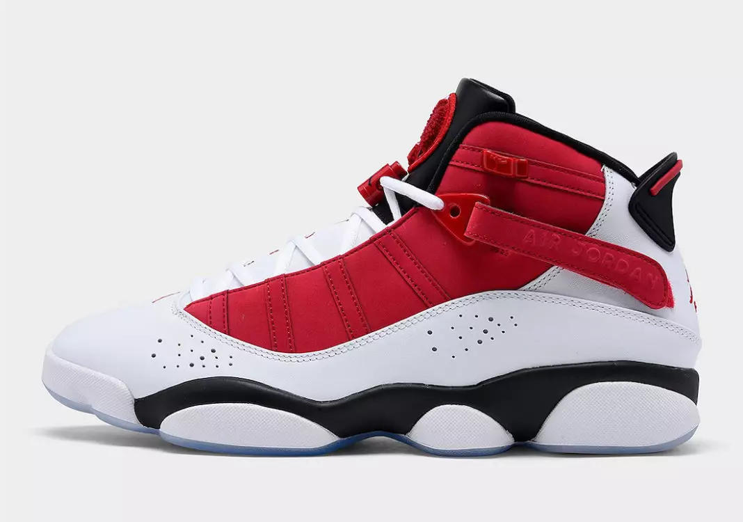 Jordan 6 Rings Bílá Černá Červená 322992-106 Datum vydání