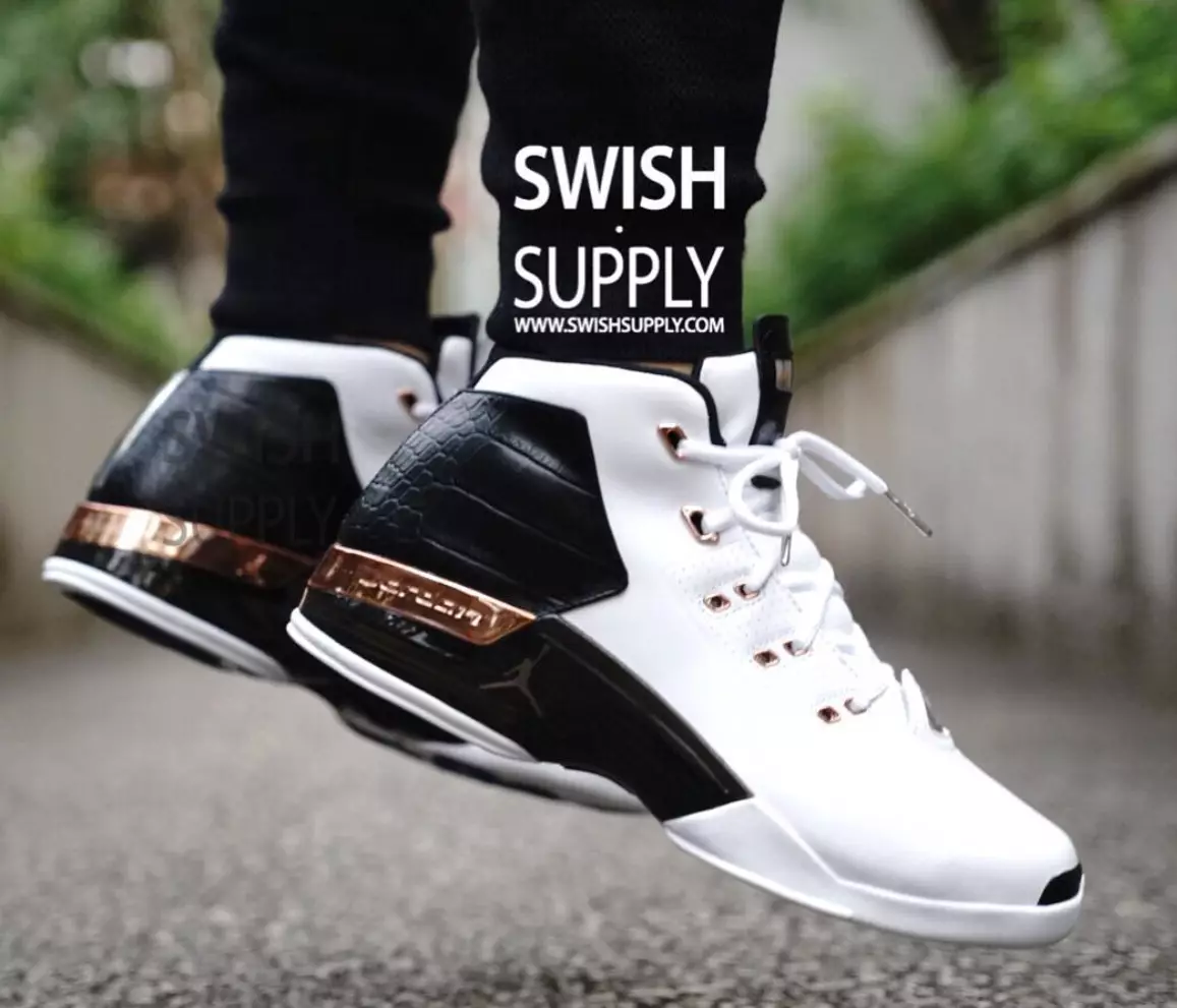 Releasedatum för Air Jordan 17 Copper On Feet