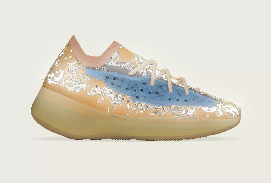 adidas Yeezy Boost 350 V2 Blue Oat Reflective ဖြန့်ချိသည့်နေ့