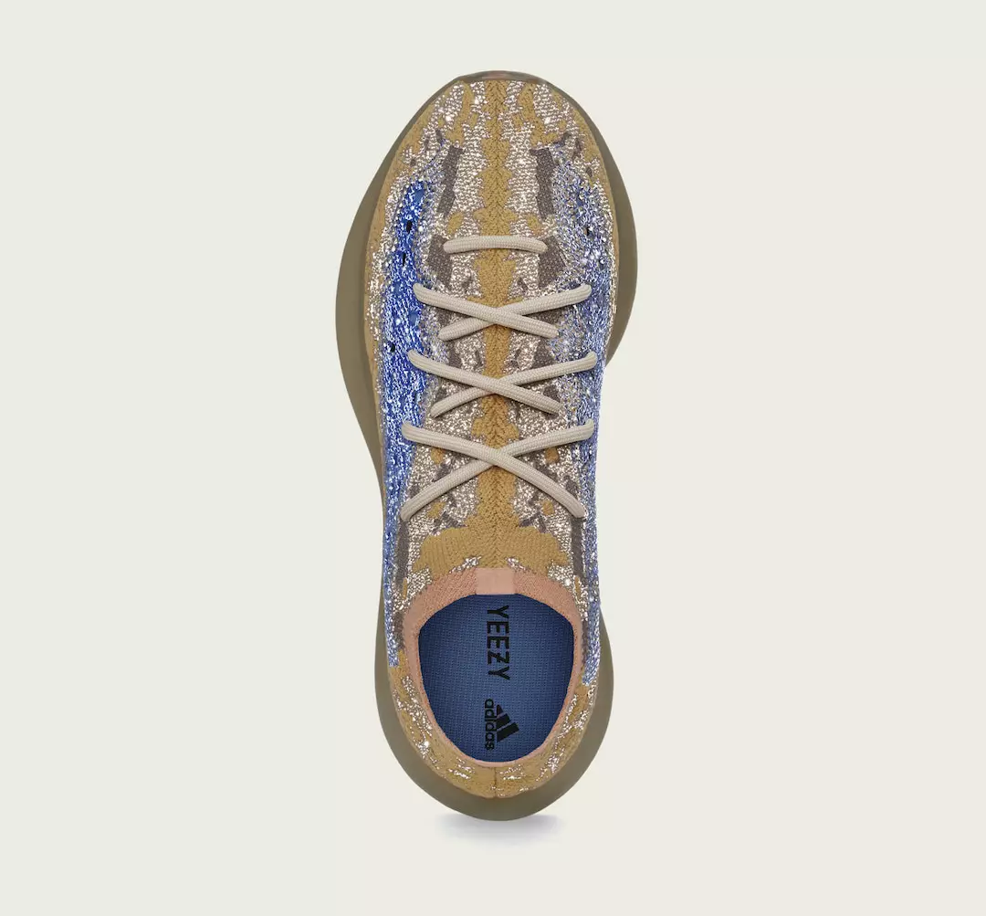 تاریخ انتشار آدیداس Yeezy Boost 380 Blue Oat Reflective FX9847