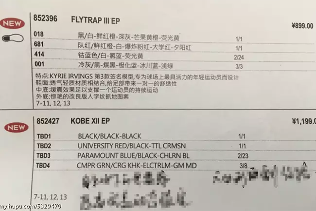 Informacije o izdanju Nike Kobe 12