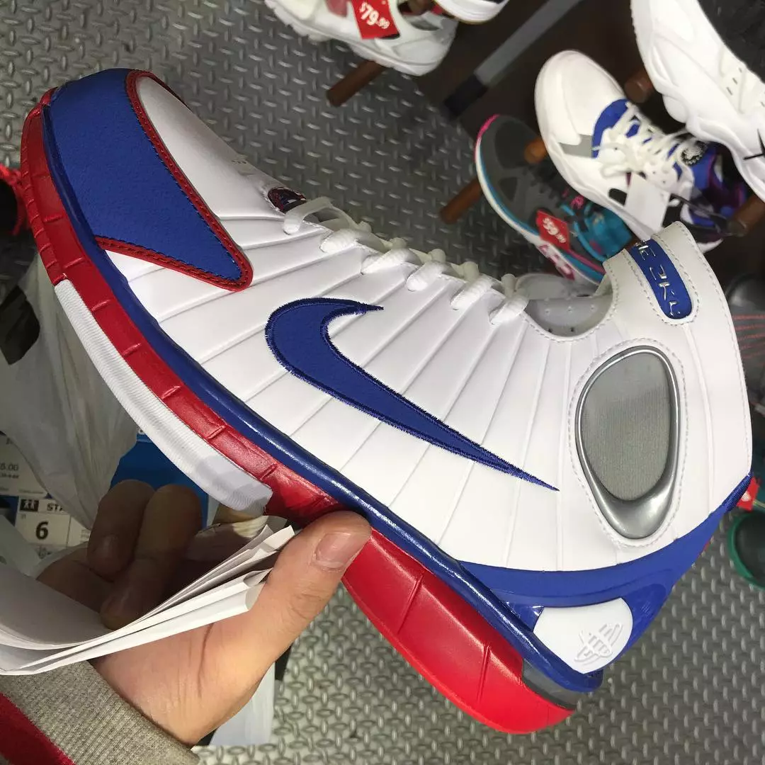 나이키 Huarache 2K4 올스타 화이트 로얄 레드