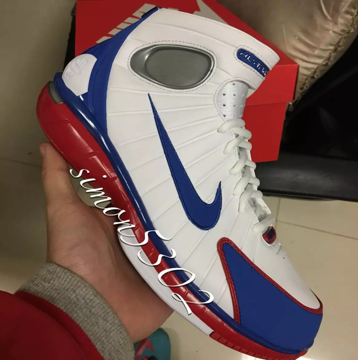 Nike Huarache 2K4 All Star Blanc Royal Rouge