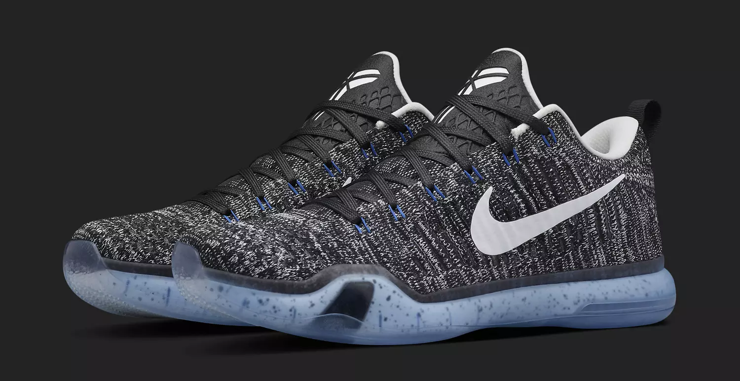 Nike Kobe 10 Elite Laag Zwart Wit Blauw