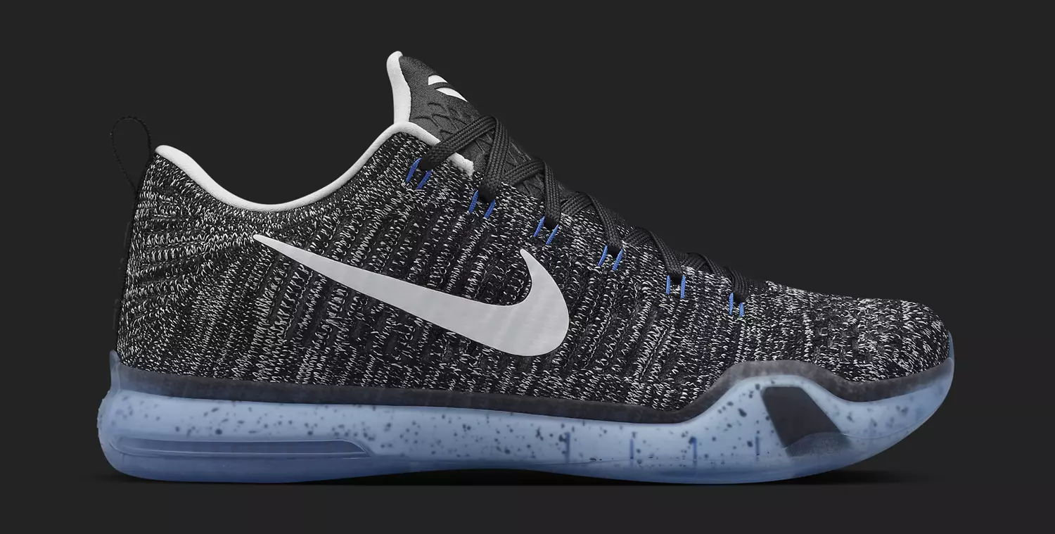 Nike Kobe 10 Elite Low შავი თეთრი ლურჯი