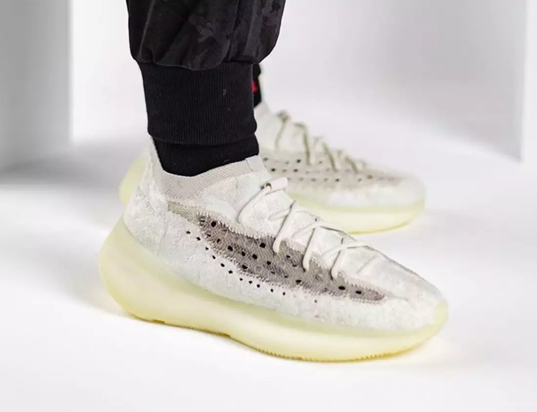 adidas Yeezy Boost 380 Calcite Glow Release Date On-Feet