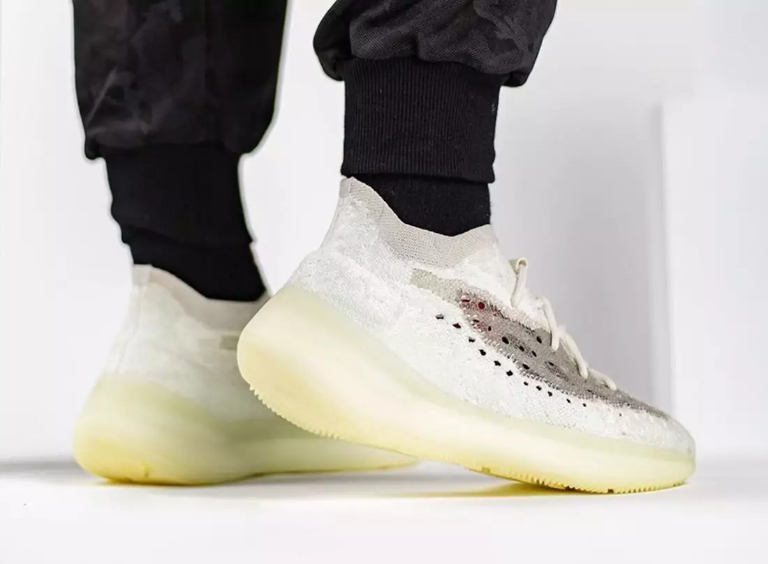 adidas Yeezy Boost 380 Calcite Glow Release Date On-Feet