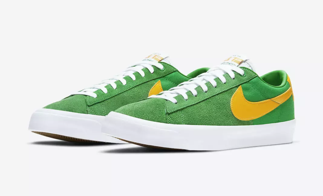 Nike SB Blazer Low GT Lucky Green University Gold DC7695-300 Ngày phát hành