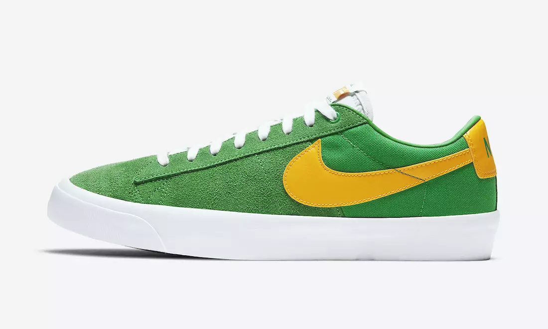 Nike SB Blazer Low GT Lucky Green University Gold DC7695-300 Шығарылым күні