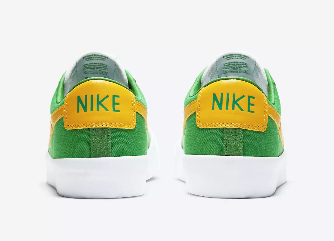 Nike SB Blazer Low GT Lucky Green University Gold DC7695-300 Chiqarilish sanasi