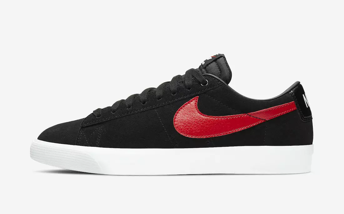 Nike SB Blazer Low GT Black University Merah Putih 704939-005 Tarikh Tayangan