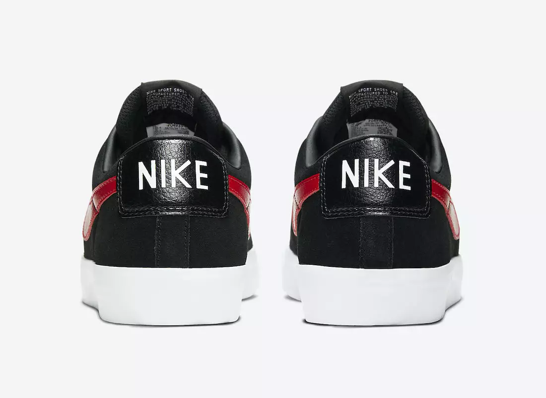 Nike SB Blazer Low GT Zwart University Rood Wit 704939-005 Releasedatum