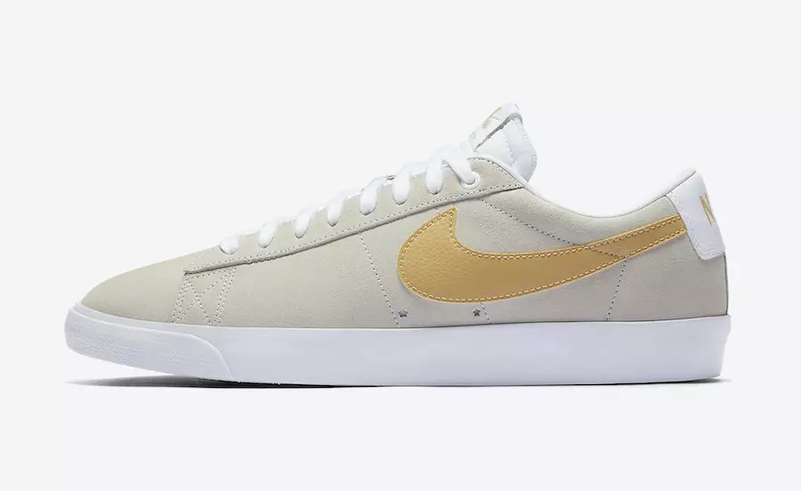 تاریخ انتشار Nike SB Blazer Low Grey Yellow 704939-104