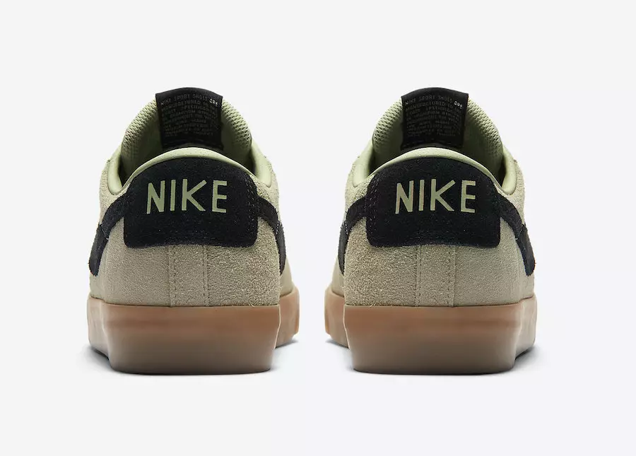 Nike SB Blazer Low Olive Aura 704939-303 Tarehe ya Kutolewa