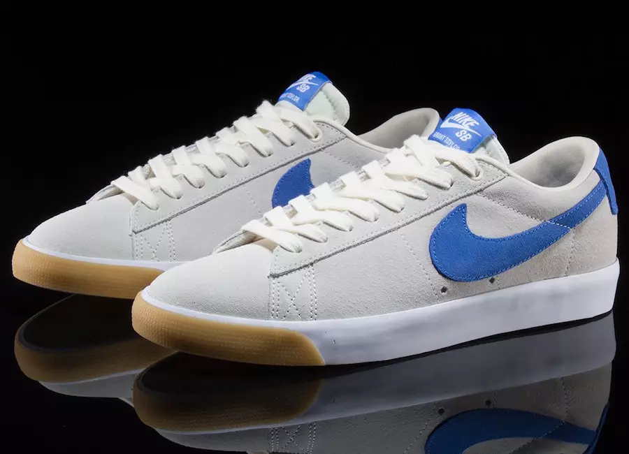 Nike SB Zoom Blazer Low GT Pale Ivory Pacific Blue 704939-103 Ngày phát hành