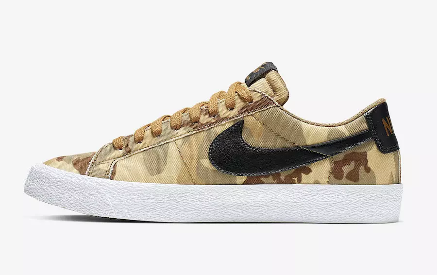 Nike SB Blazer Low Desert Camo 889053-200 Utgivningsdatum