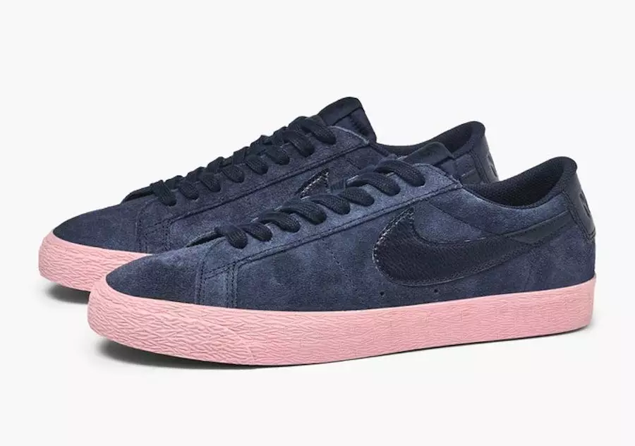 Nike SB Zoom Blazer Low Obszidián színben, rágógumi talppal