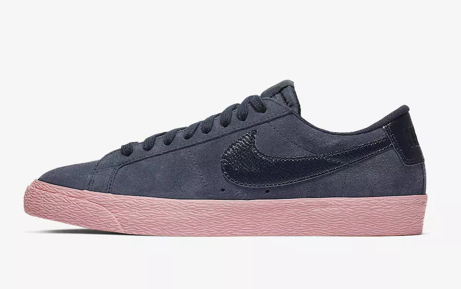 Nike SB Blazer Low Obsiidian Bubble Gum 864347-402 Utgivelsesdato