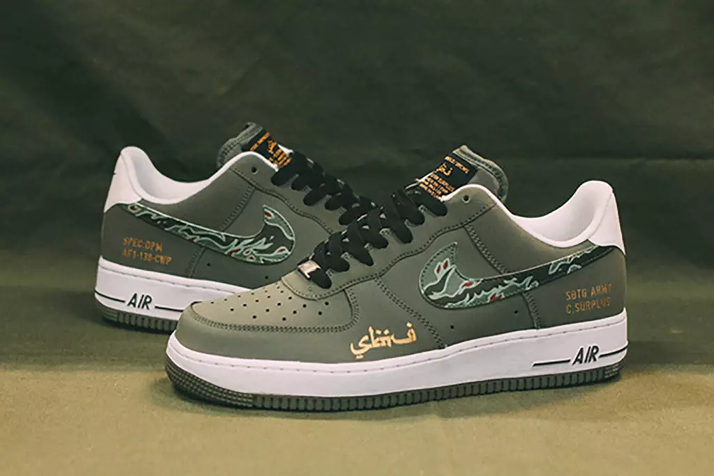 SBTG စိတ်ကြိုက် Nike Air Force 1 Air Jordan 3 နှင့် 4