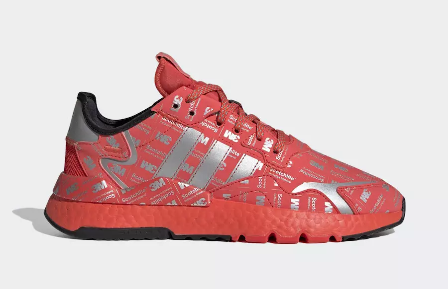 Adidas Nite Jogger helkurpunane FV3621 väljalaskekuupäev