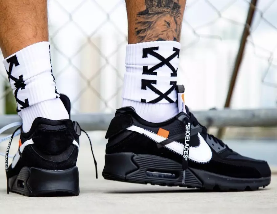 Off-White x Nike Air Max 90 Black White ဖြန့်ချိသည့်ရက်စွဲ