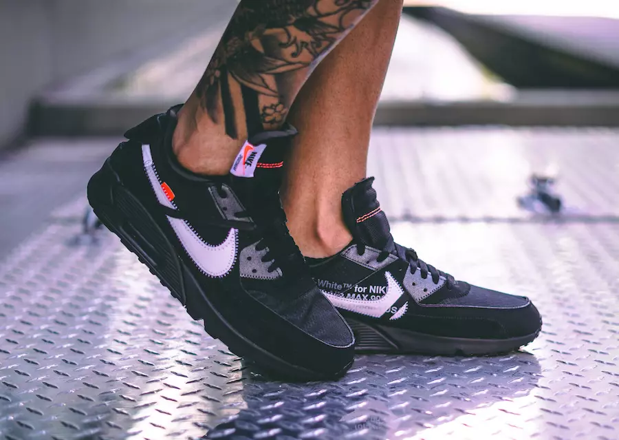 Luonnonvalkoinen x Nike Air Max 90 Black Julkaisupäivä