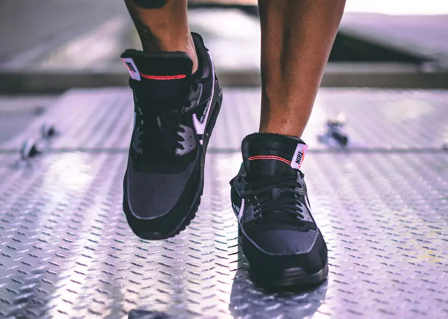 Off-White x Nike Air Max 90 Black تاريخ الإصدار