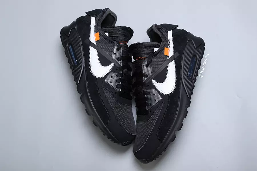 Benvit Nike Air Max 90 Svart AA7293-001 Utgivningsdatum