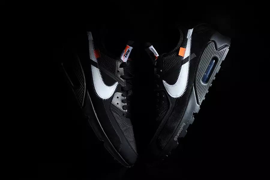 Valgevalge Nike Air Max 90 must AA7293-001 Väljalaskekuupäev