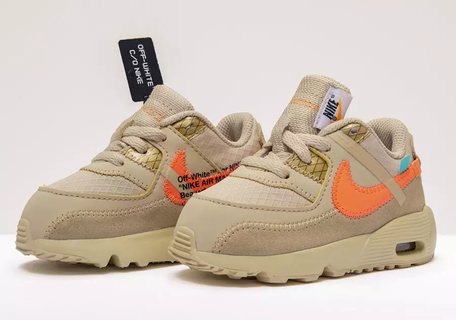 Дата выпуска кроссовок Off-White Nike Air Max 90 Kids для малышей