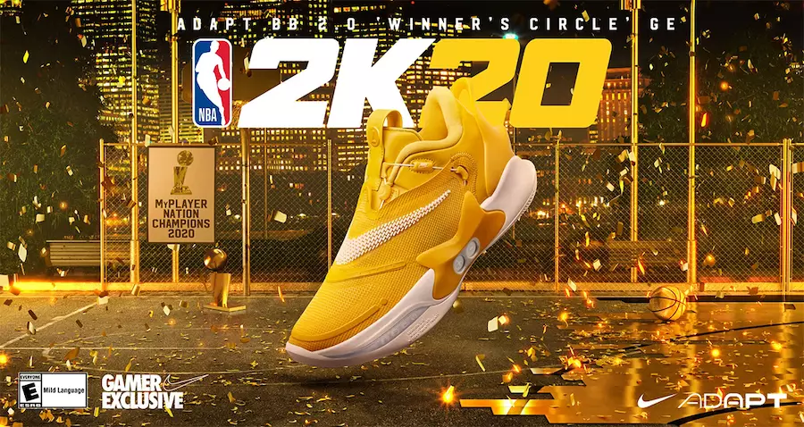 NBA 2K20 Nike Adapt BB 2.0 GE Winners Circle izlaišanas datums