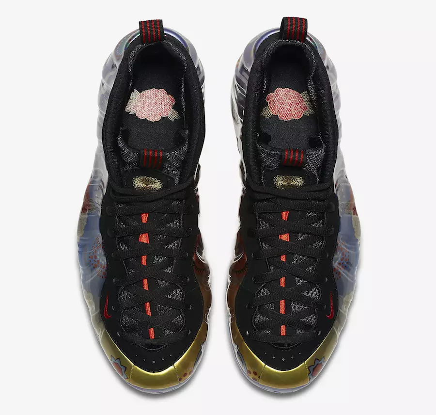 Nike Air Foamposite One CNY, кітайскі Новы год AO7541-006 LNY, месяцовы новы год, дата выпуску