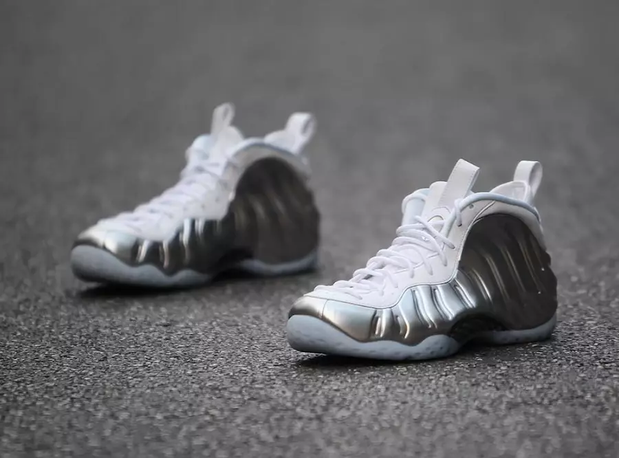 Nike Womens Air Foamposite One White Chrome Išleidimo data Kaina