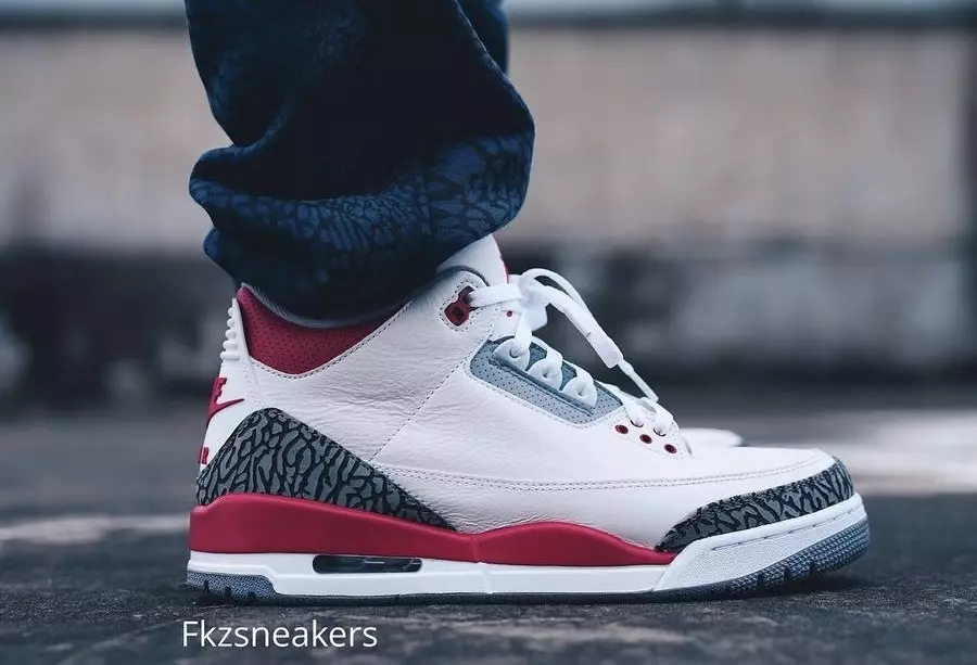 Air Jordan 3 Fire Red DN3707-160 Megjelenés dátuma gyalog