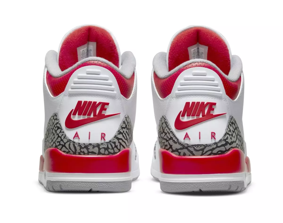 Air Jordan 3 Fire Red DN3707-160 чыгаруу датасы