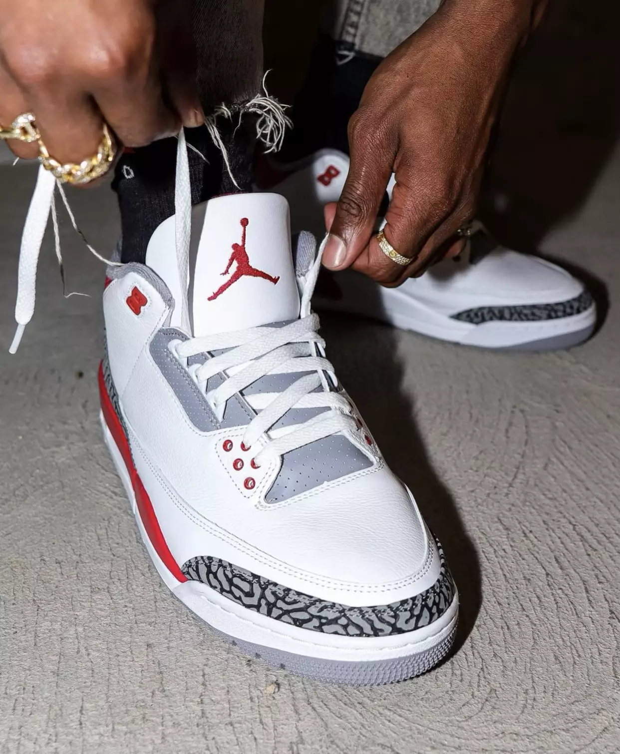 2022 Air Jordan 3 Fire Red DN3707-160 Data premiery On-Feet